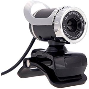 Joskeijky USB 2.0 12 Megapixel HD Camera Web Cam 360 gradi con MIC Clip-on per PC Desktop Skype Computer Portatile