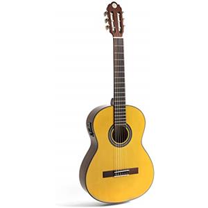 Juan Miguel Navarrez chitarra da concerto elettrica, chitarra classica elettrica special poppy miele - naturale