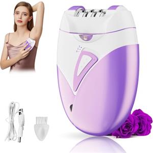 QEWEUUIE Braun FaceSpa Pro 910 - Epilatore elettrico senza fili per viso, corpo, ascelle, bikini, gambe con luce LED