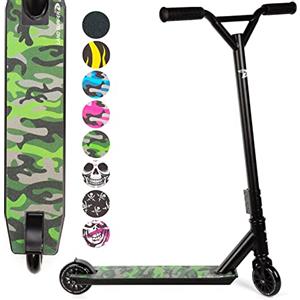 Land Surfer - Monopattino per acrobazie, Colore: Verde Mimetico