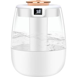 Adiwo Umidificatore Ambiente,1.8L Umidificatore Ambiente Bambini, 28dB Silenzioso 20H di Durata, Mini Umidificato Piante con Luce LED 3 Modalità di Spruzzo Schermo Intelligente, Auto Spegnimento