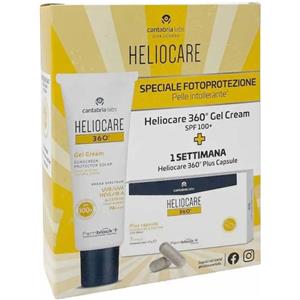 Difa Cooper Heliocare 360 Gelcream SPF 100 50 ml con 7 Capsule Heliocare 360 Plus