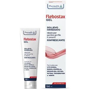 Pharmalife Research Flebostax Gel Rinfrescante per Gambe - 150 ml con Estratti Vegetali e Sostanze Attive