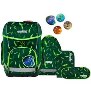 ergobag cubo set zaino scolastico ergonomico classico 5 pezzi prima elementare