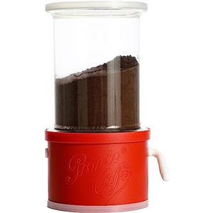 Lavatelli ProntoCaffè Contenitore e Dosacaffe per moka, per conservare caffè in polvere, dosa caffè con dispenser. Si usa con caffettiera fino a 12 tazze, barattolo sostituibile con latta da 10cm