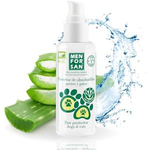 Menforsan Protezione dei Cuscinetti Plantari per Cani e Gatti 60 Ml, con Aloe Vera, Idrata, Lenisce e Ripara.
