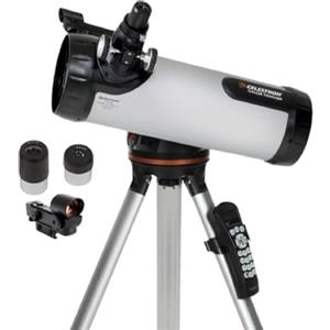 Celestron 31150 LCM 114 Telescopio riflettore newtoniano computerizzato, Argento
