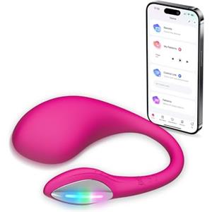 LOVENSE Lush 4.0 Vibratore Punto G con Controllo Remoto, Giocattolo Sessuale Indossabile per Coppie, Controllabile da App, con Luce LED, Impermeabile, Silenzioso, Potente