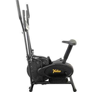 YELLOO - Ellittica Professionale per Casa con Sella Regolabile, si può Utilizzare in Piedi o Seduti come Cyclette, Dotata di Display LCD, Portata Massima 120 KG, Montaggio Facile (ORB2600S)