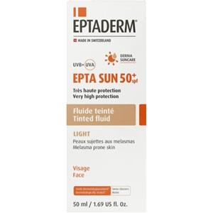 UNIKA EPTA SUN SPF50 Fluido Colorato Chiaro 50ml - Protezione Solare per Pelle Grassa