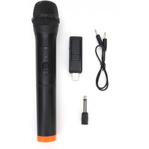 Bewinner Microfono senza fili, microfono universale VHF Microfono dinamico portatile a cinque funzioni professionale anti-interferenza per karaoke, feste in casa, microfono di ricezione USB