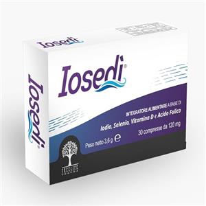 Treelife Pharma Iosedì - 30 compresse da 120 mg - Integratore alimentare a base di Iodio, Selenio, Acido Folico e Vitamina D