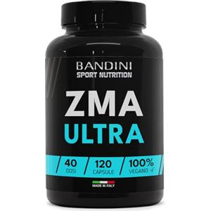 Bandini® ZMA ULTRA (Dose Extra-Alta), Zinco + Magnesio + Vitamina B6, Energia, Recupero e Massa Muscolare, Riduce Stanchezza e Affaticamento, Per Uomo e Donna, Palestra e Postworkout, 120 Capsule