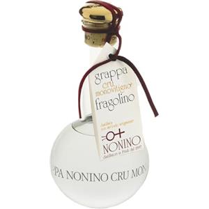 Nonino Distillerie Nonino, Grappa Nonino Cru Monovitigno Fragolino, imbottigliamento manuale in ampolle soffiate a mano volante da 500 ml