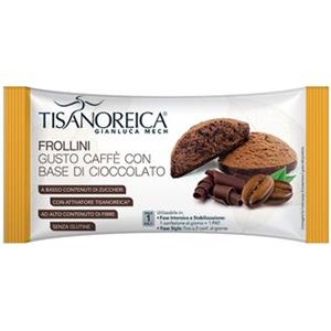 Tisanoreica Frollini Caffè con Base di Cioccolato - Snack Senza Zuccheri e Senza Glutine
