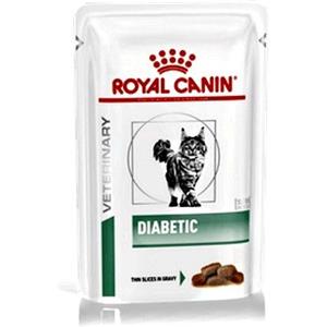 Royal Canin Diabetic - Alimento Umido per Gatti Adulti con Diabete Mellito, Bustina da 85 g
