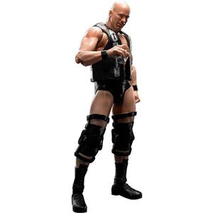 Bandai WWE S.H.Figurarts - Action Figure di Stone Cold Steve Austin con dettagli realistici