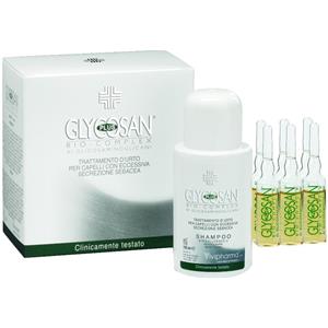 VIVIPHARMA Glycosan Plus Bio Complex Trattamento Anticaduta e Seborrea - 6 Fiale Shampoo 150ml