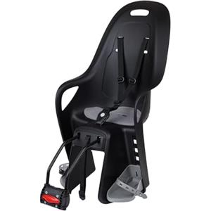 POLISPORT 8408100002 - Seggiolino posteriore KOARI per bicicletta con ruote da 26'' a 28'' adatto a bambini con peso massimo di 22kg con ancoraggio al telaio di colore Nero/Grigio
