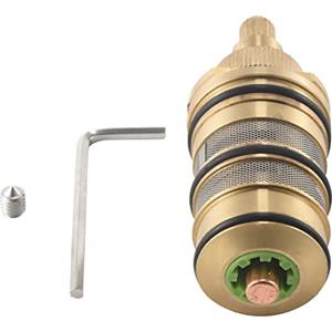 Steowsey Cartuccia Termostatica per Doccia nel per Bagno e Maniglia per Miscelatore Valvola Miscelatrice Doccia Bar Miscelatore Doccia Doccia Valvola Miscelatrice