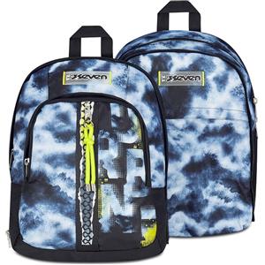 Seven Zaino Scuola Dual Detach, Grigio, Doppio Scomparto da 32 L