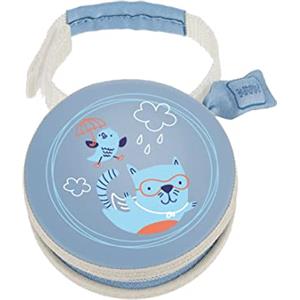MAM Pod Porta Ciuccio, Ideale per 2 Succhietti, Azzurro