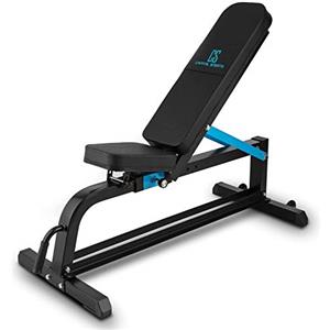 Capital Sports Adjustar - Panca Palestra, Panca per Pesi, Panca Regolabile per Addominali, Acciaio, 300 kg, Nero