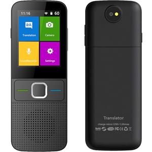 COJJ Traduttore Istantaneo Vocale, Traduttore Simultaneo Portatile Supporto 137 Lingue TraduttoreI Inglese Offline WiFi/Hotspot/Touch Screen