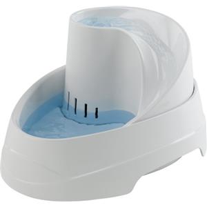 Ferplast Fontanella per Gatti VEGA, 2 Litri, Fontanella Gatto, protezione antibatterica, acqua pulita filtrata, Filtro al carbone attivo incluso, 23,1x29,7xh16,2 cm.
