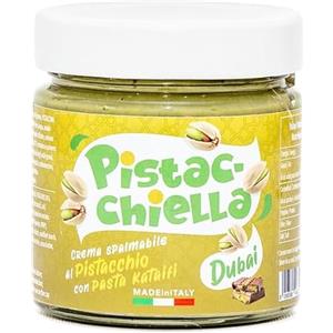 Di Sano Crema DUBAI Pistacchio e Croccante Pasta Kataifi. 200gr. Disano Crema Spalmabile di alta Qualità Prodotta in Italia. Il vero contenuto della cioccolata Dubai. Senza Olio di Palma.