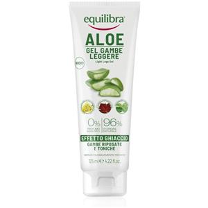 Equilibra Aloe Gel Gambe Leggere 125 ml - Gel Fresco ad Effetto Ghiaccio per Benessere e Sollievo delle Gambe