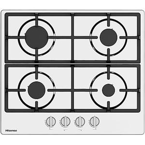 Hisense Piano Cottura a Gas GM643XHFCI 60 cm - 4 Fuochi con Griglie in Ghisa e Accensione Elettronica