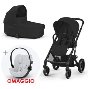 Cybex Gold - Cybex Gold Trio New Balios S Lux 2025 Moon Black Telaio Nero (Con Cloud G Omaggio)