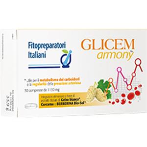 BioDue Glicem Armony - Integratore 30 Compresse per Metabolismo Carboidrati e Pressione Arteriosa