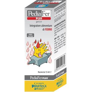 PediaFer PLUS Gocce 15 ml - Integratore Alimentare a Base di Ferro Pidolato per Bambini