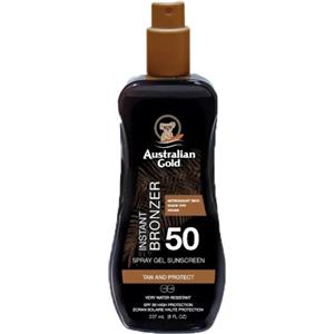 Australian Gold Spray Gel SPF 50 con Bronzer Istantaneo - Protezione Solare 237 ml