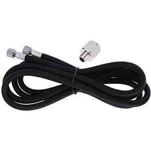 Garosa Tubo per Aerografo Professionale in Nylon Intrecciato 1.8m con Adattatore Universale 1/8-1/4 per Compressore - Resistente, Flessibile e Ideale per Pittura Artistica
