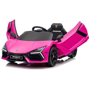 LEADZM Macchina Elettrica per Bambini 12V LAMBORGHINI,Telecomando e Velocità 3-5km/h, Età 3-5 Anni