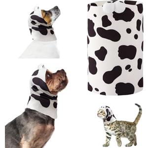 Yoolhamy Paraorecchie per Cani, Protezioni Snood Cocker Cane Cuffie per Toelettatura Protezione dal Rumore Snood per Cani per Alleviare l'Ansia Paraorecchie per Animali Domestici