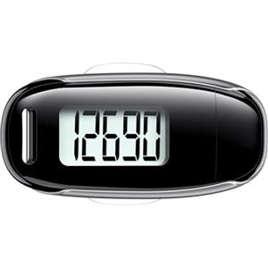 TAZUZFLA Pedometro 3D per camminare, semplice contapassi con clip e cinturino rimovibili, ricaricabile tramite USB, con retroilluminazione, contapassi accurato per uomini, donne, bambini, anziani