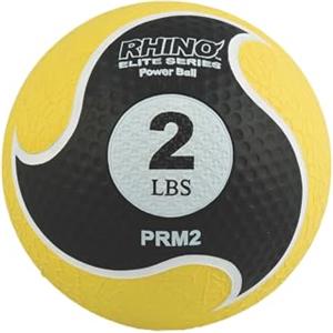 Champion Sports Rhino Elite Medicine Ball, Colore: Giallo, Metri (2 lb)