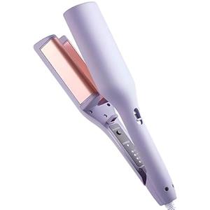 Bodybite Ferro Arricciacapelli, Ferro Arricciacapelli Rivestito in Ceramica, onde da spiaggia, onde Francesi styling dei capelli (viola, 29 x 6 cm) - BELLELUX