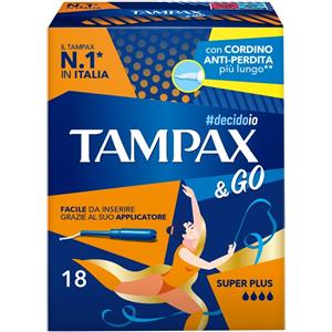 TAMPAX COMPAK PEARL SUPER PLUS ASSORBENTI INTERNI CON APPLICATORE 18 PEZZI