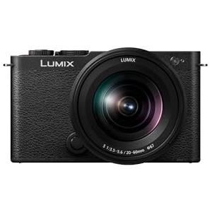 Panasonic Lumix DC-S9KE-K Videocamera Mirrorless Full Frame Open Gate per Vlogging, 24,2MP, Video 6K/4K, PDAF 779 Punti, Stabiliz. Immagine, Schermo Free-Angle, WiFi 5Ghz, Obiettivo 20-60mm, Nero