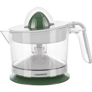 KASANOVA Spremiagrumi Elettrico 800 ml - Rotazione Automatica Alternata, Pressatura Facile senza Sforzo, con Filtro Antisemi e Antipolpa (verde)