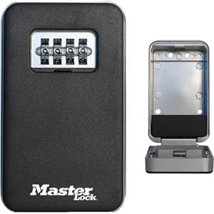 Master Lock Cassetta Portachiavi Parete, con Sistema "Tira Per Aprire", Dimensioni Medie, per Esterni, Kit Di Montaggio, per la Casa, L'ufficio e la Fabbrica