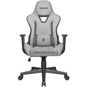 Trust GXT723 RUYA Sedia da Gaming Ergonomica in Tessuto Grigio con Braccioli Regolabili e Capacità Fino a 150kg