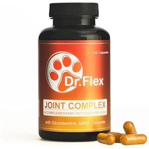 Dr. Flex Joint Complex Per Cani | Integratore Articolazioni Cane con Glucosamina Condroitina MSM | Curcuma Piperina Acido Ialuronico per Ossa Cartilagine Mobilità