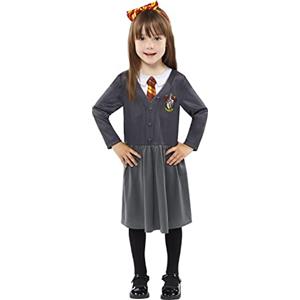 amscan 9914622 - Costume da Hermione Granger per bambine con licenza ufficiale per la Giornata Mondiale del Libro, età: 0-6 mesi, grigio