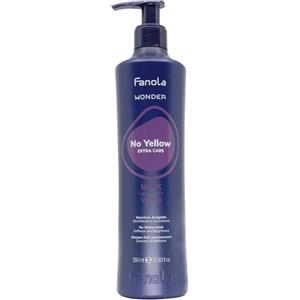 Fanola Wonder Maschera No Yellow Extra Care - Maschera Antigiallo per Capelli Biondi e Decolorati con Olio di Marula e Dragon Fruit, 350 ml